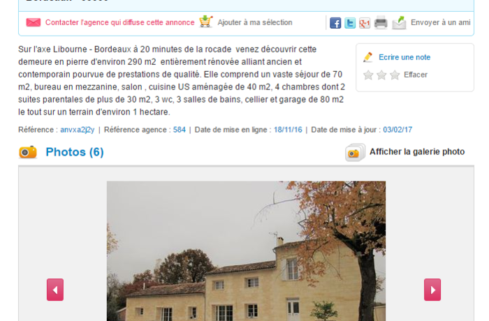 Larger annonce